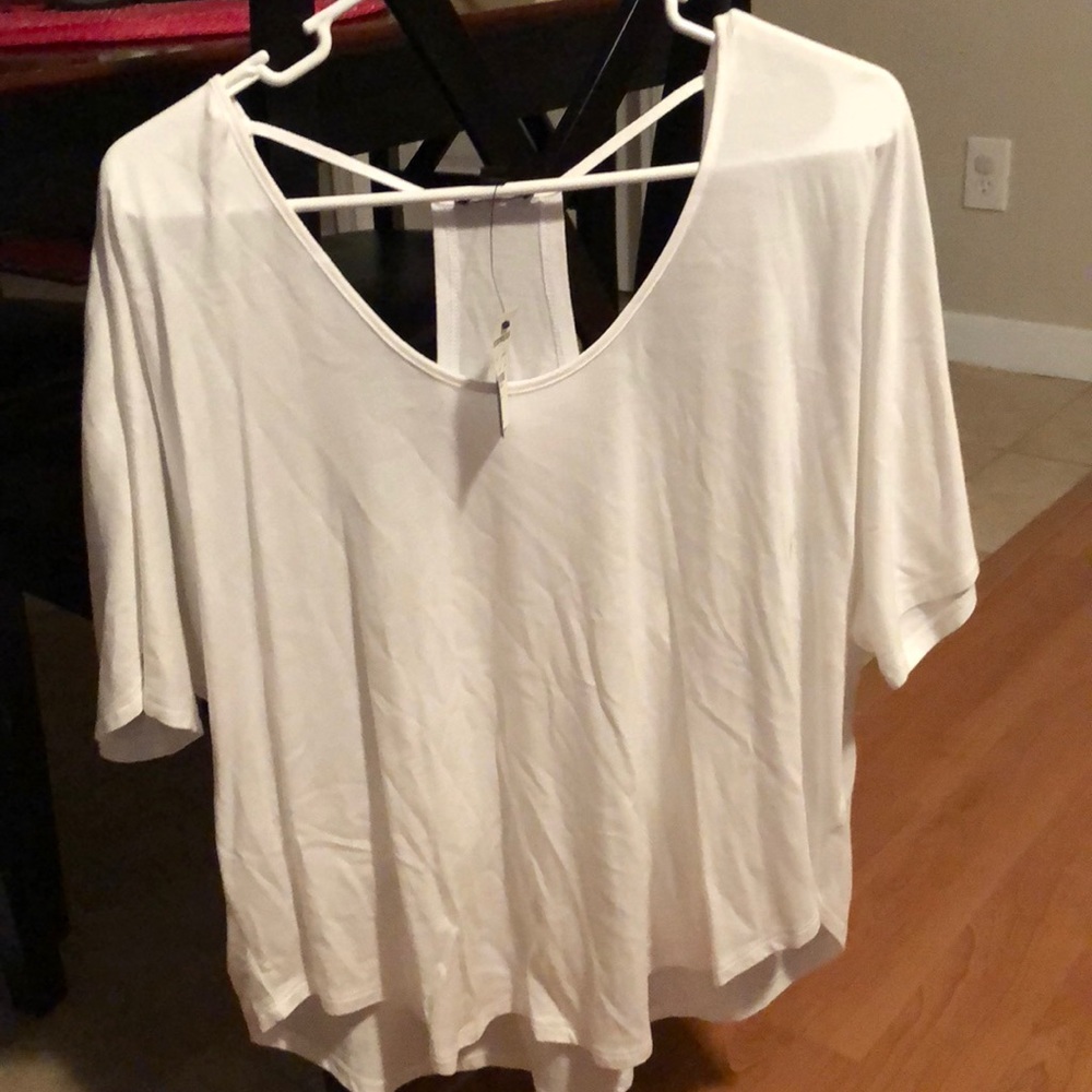 NWT! Express white top with racer back. Size S